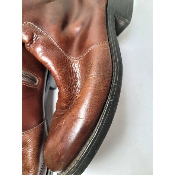 Brown Leather Durango Ankle Boots With Side Zipper size 10D - Picture 14 of 14